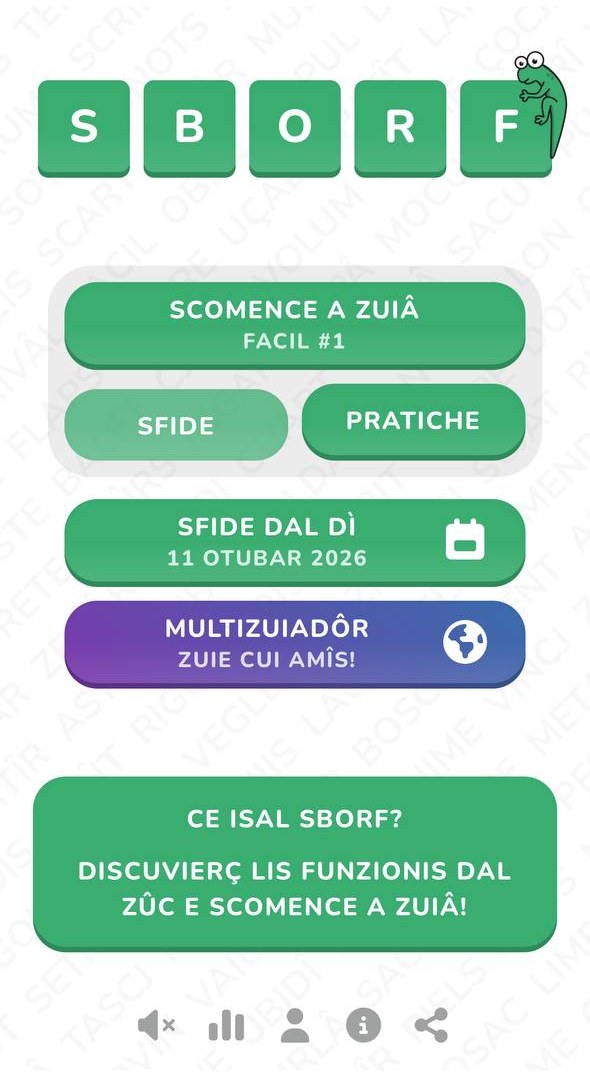 Sborf — schermade principâl